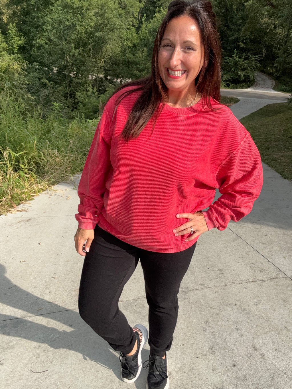 Game Day Red Luxe Cord