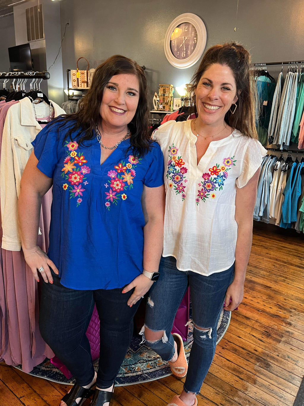 Sassy Summer Embroidery Top