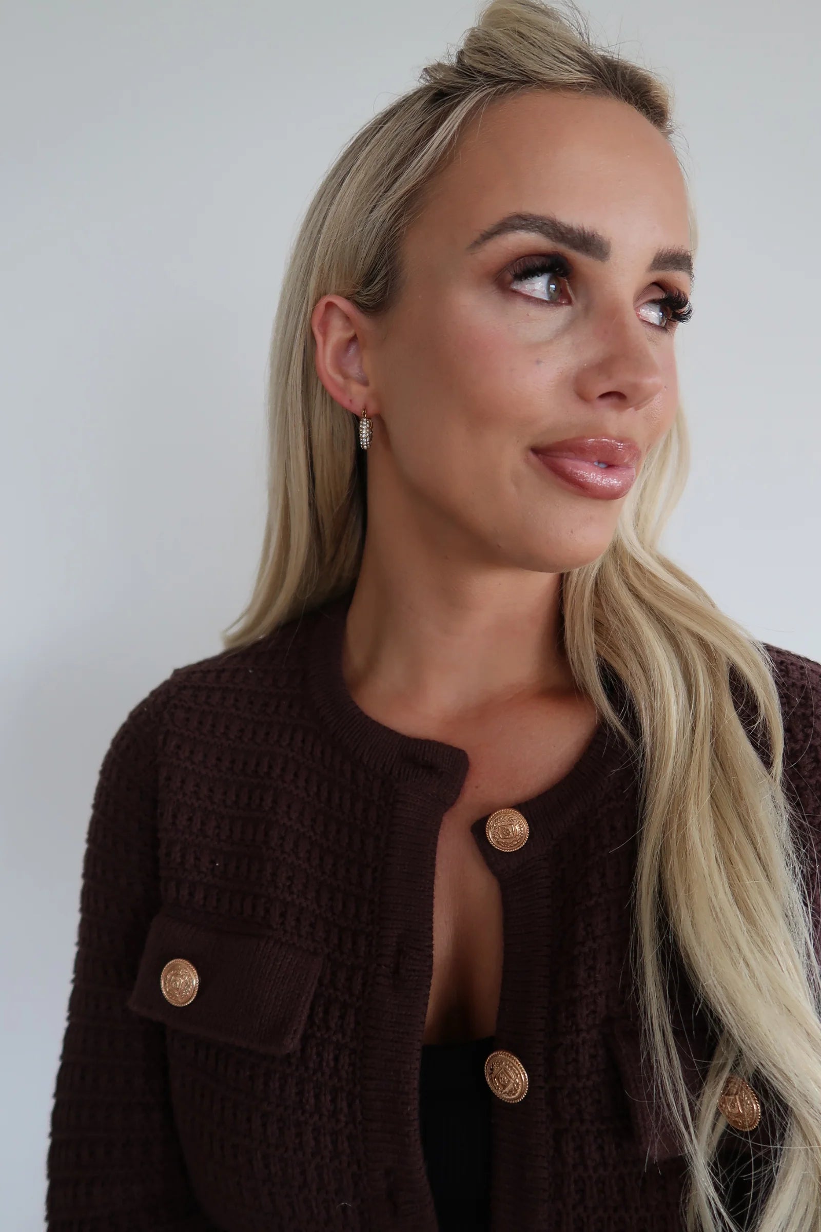 Small Diamond Hoops