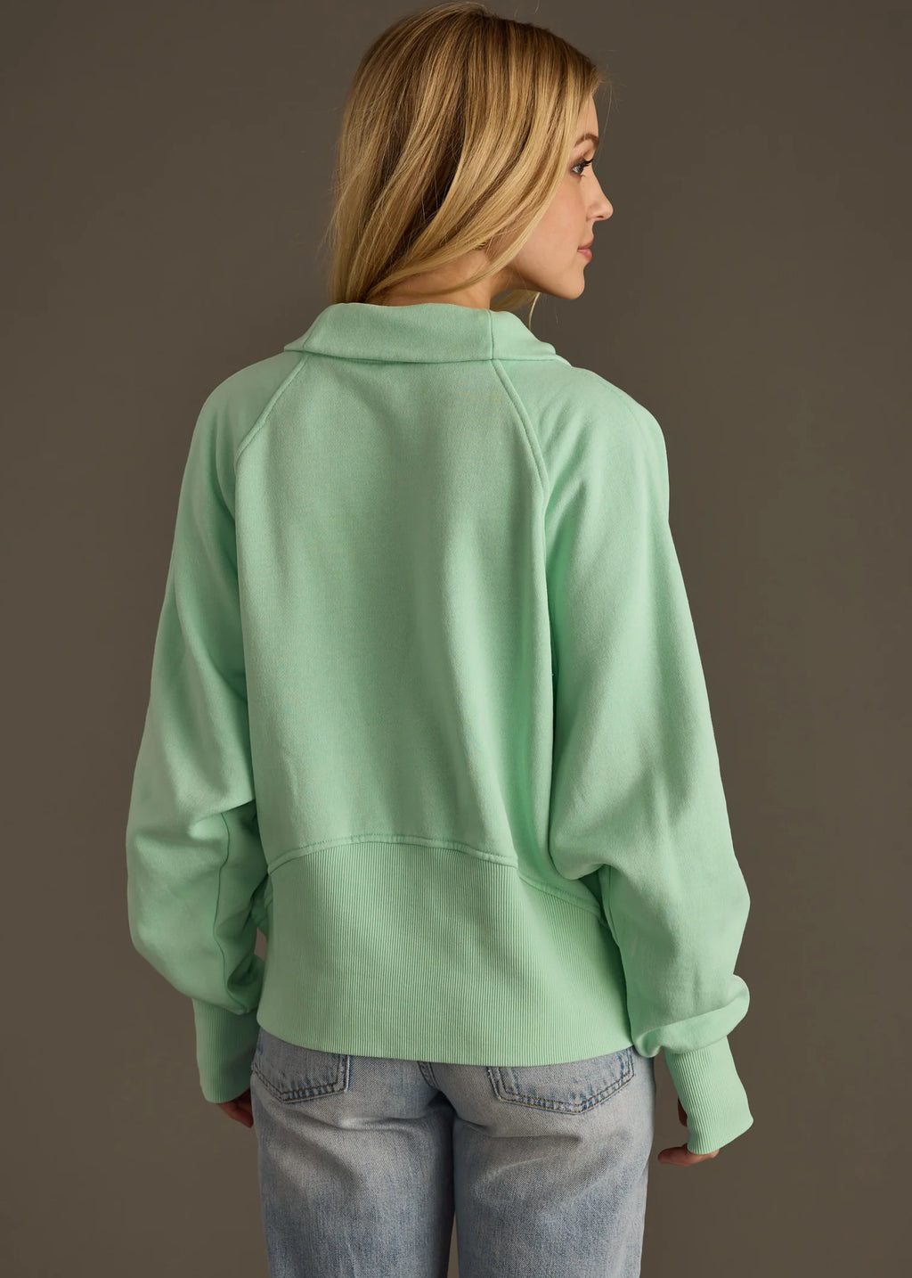 Mint to Be 1/2 Zip Pullover