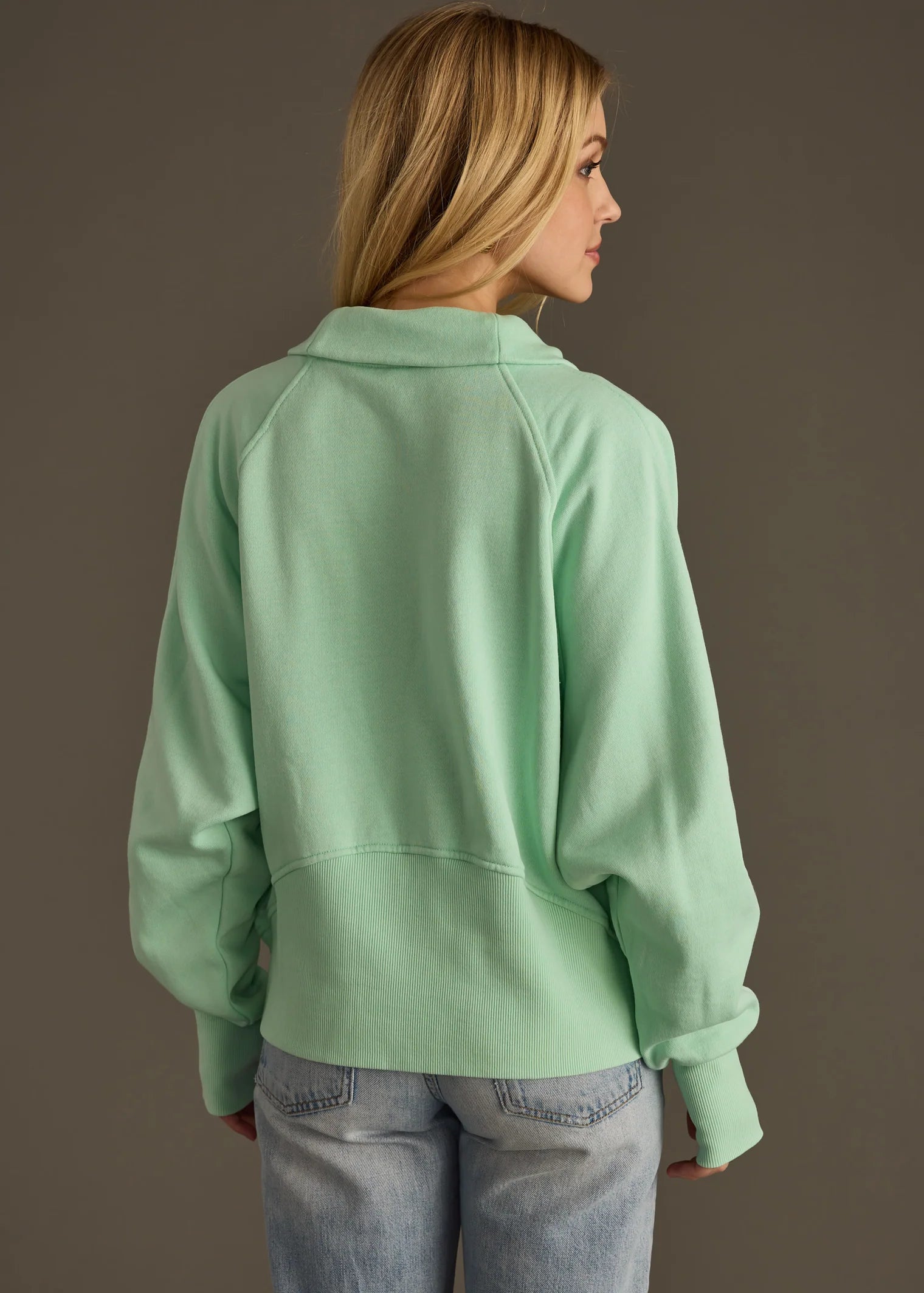 Mint to Be 1/2 Zip Pullover