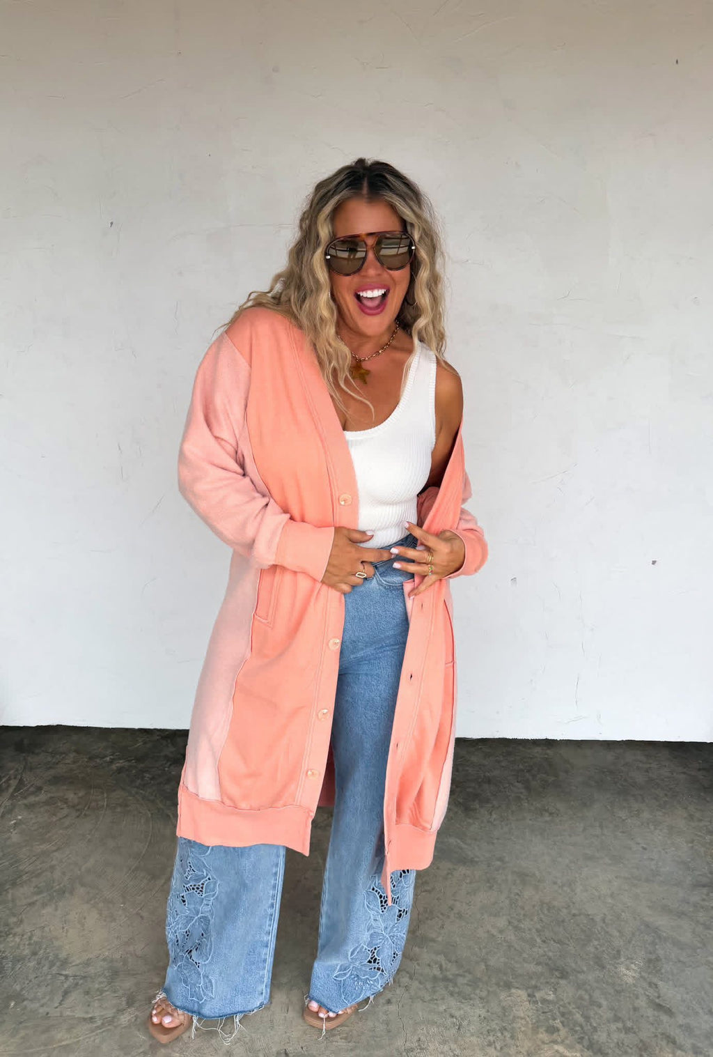 Desi Cardigan Sherbet