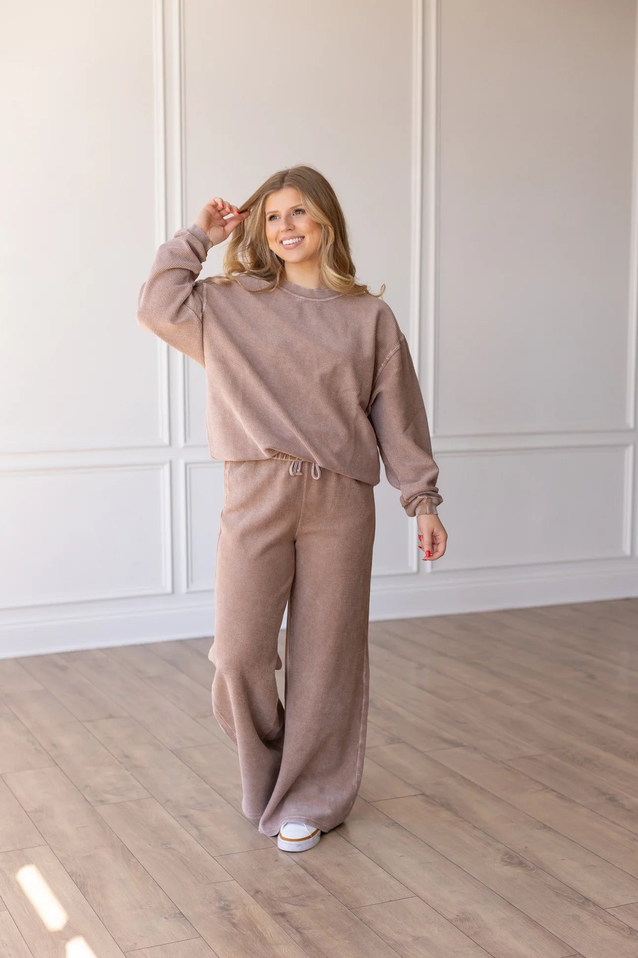 Toffee Luxe Cord Straight Leg