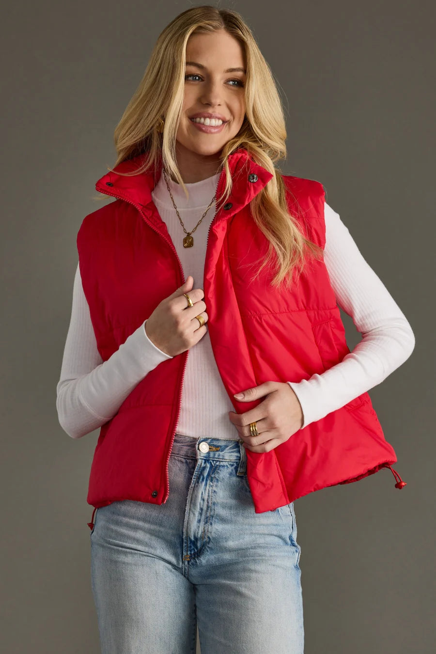 Candy Apple Puffer Vest
