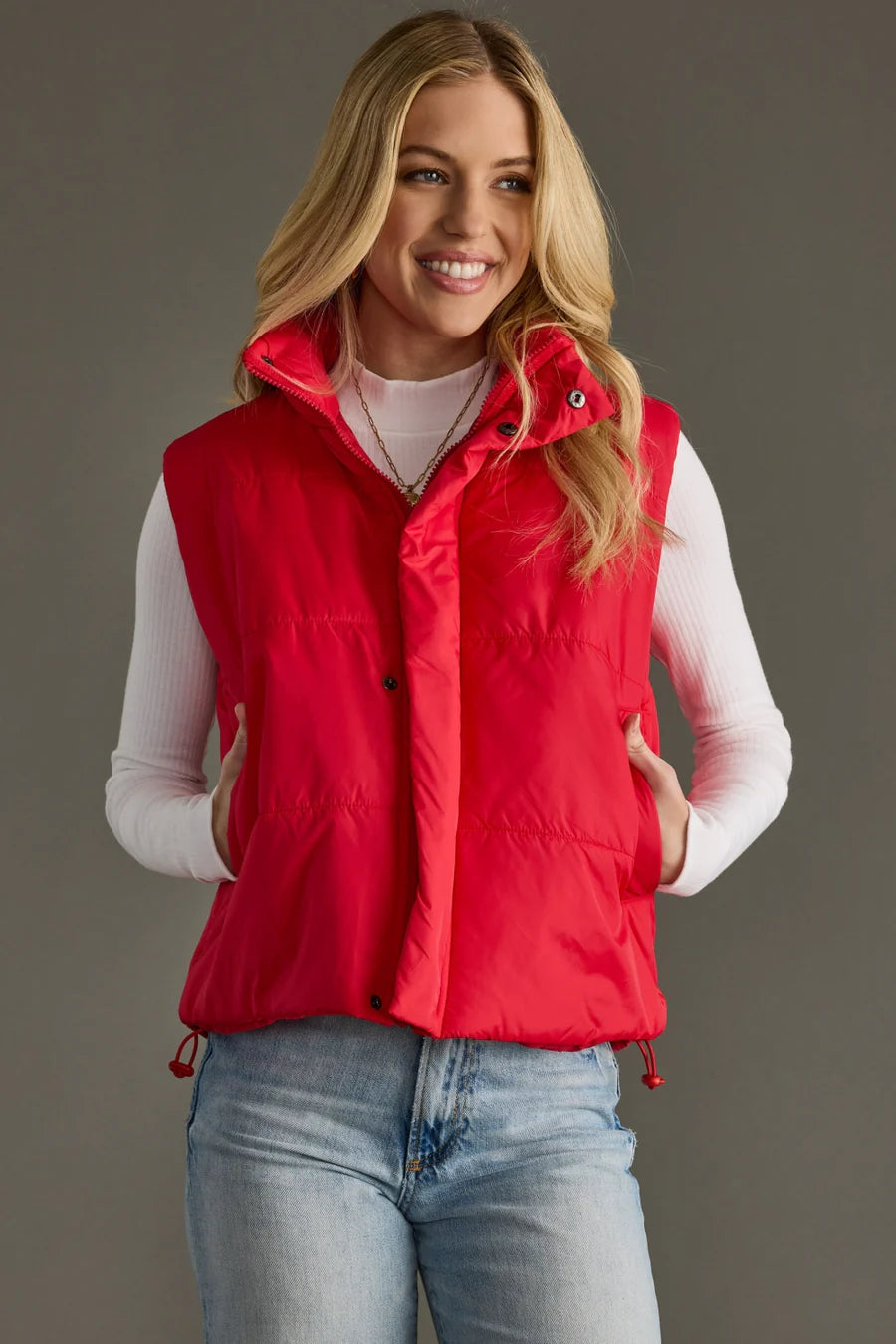 Candy Apple Puffer Vest