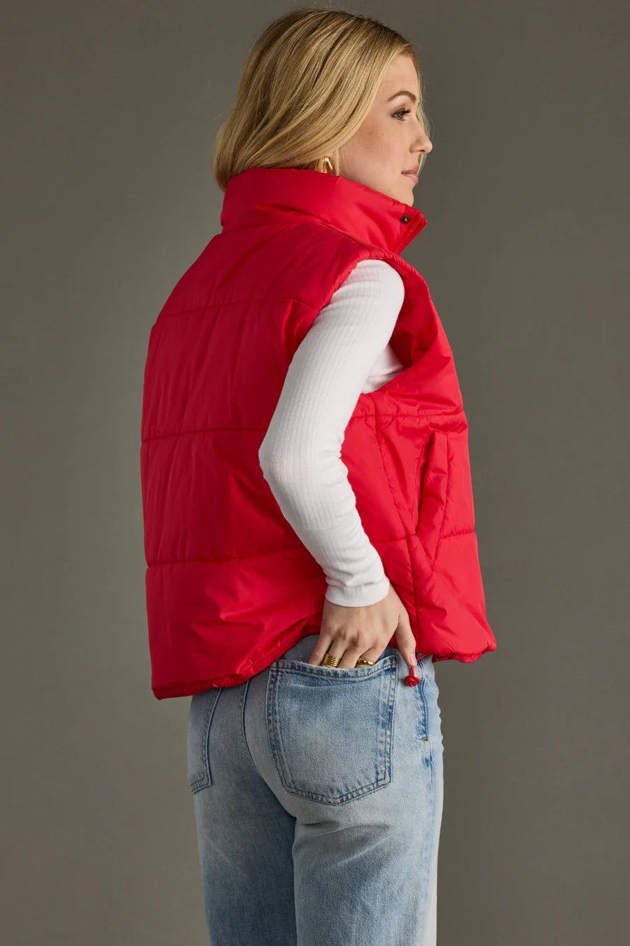 Candy Apple Puffer Vest