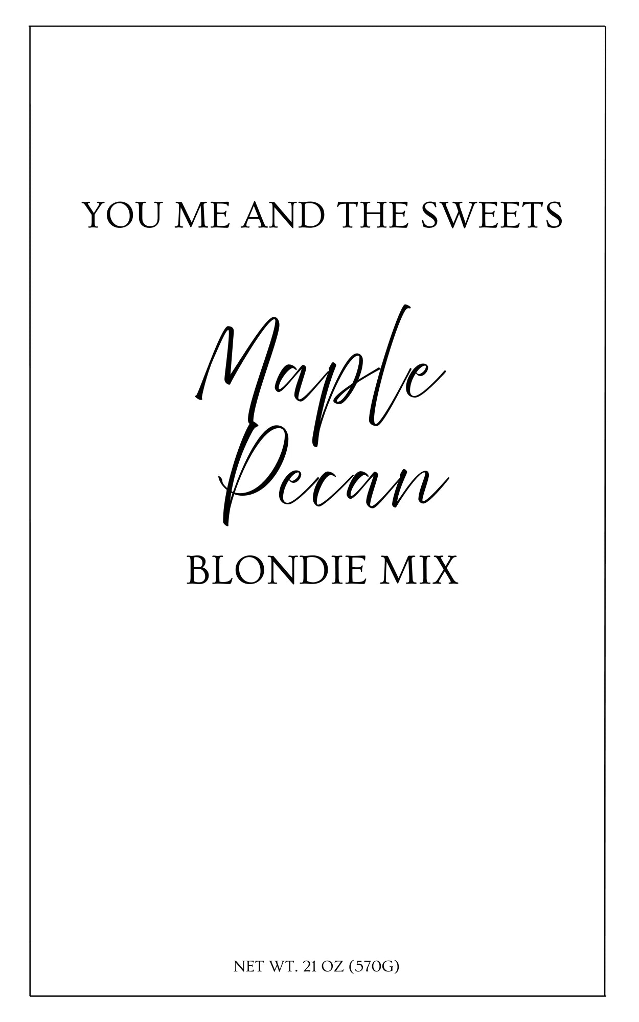 Maple Pecan Blondie
