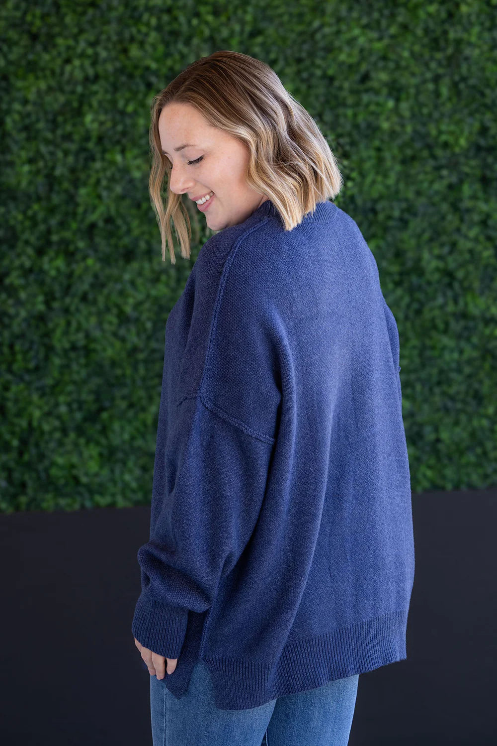 Aurora Cozy Sweater Navy