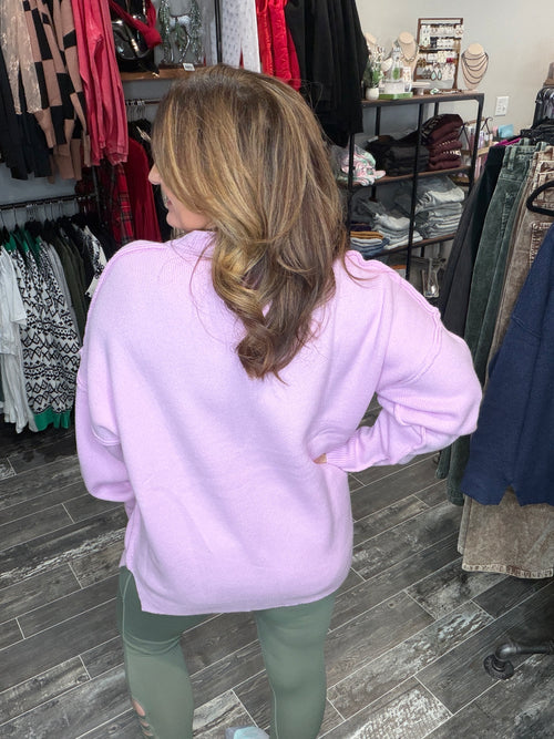 Aurora Cozy Sweater Lilac