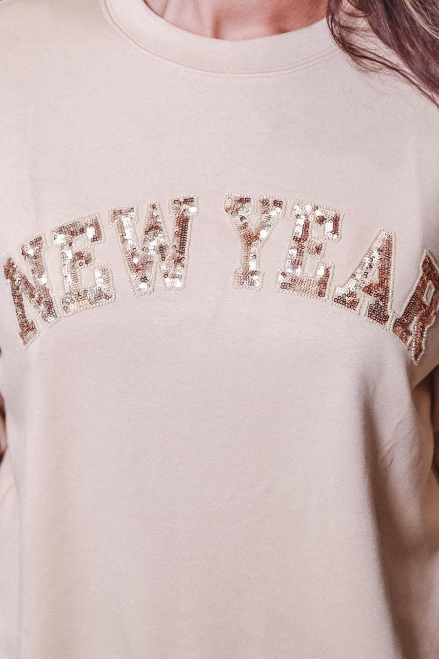 New Year Beaded Pullover