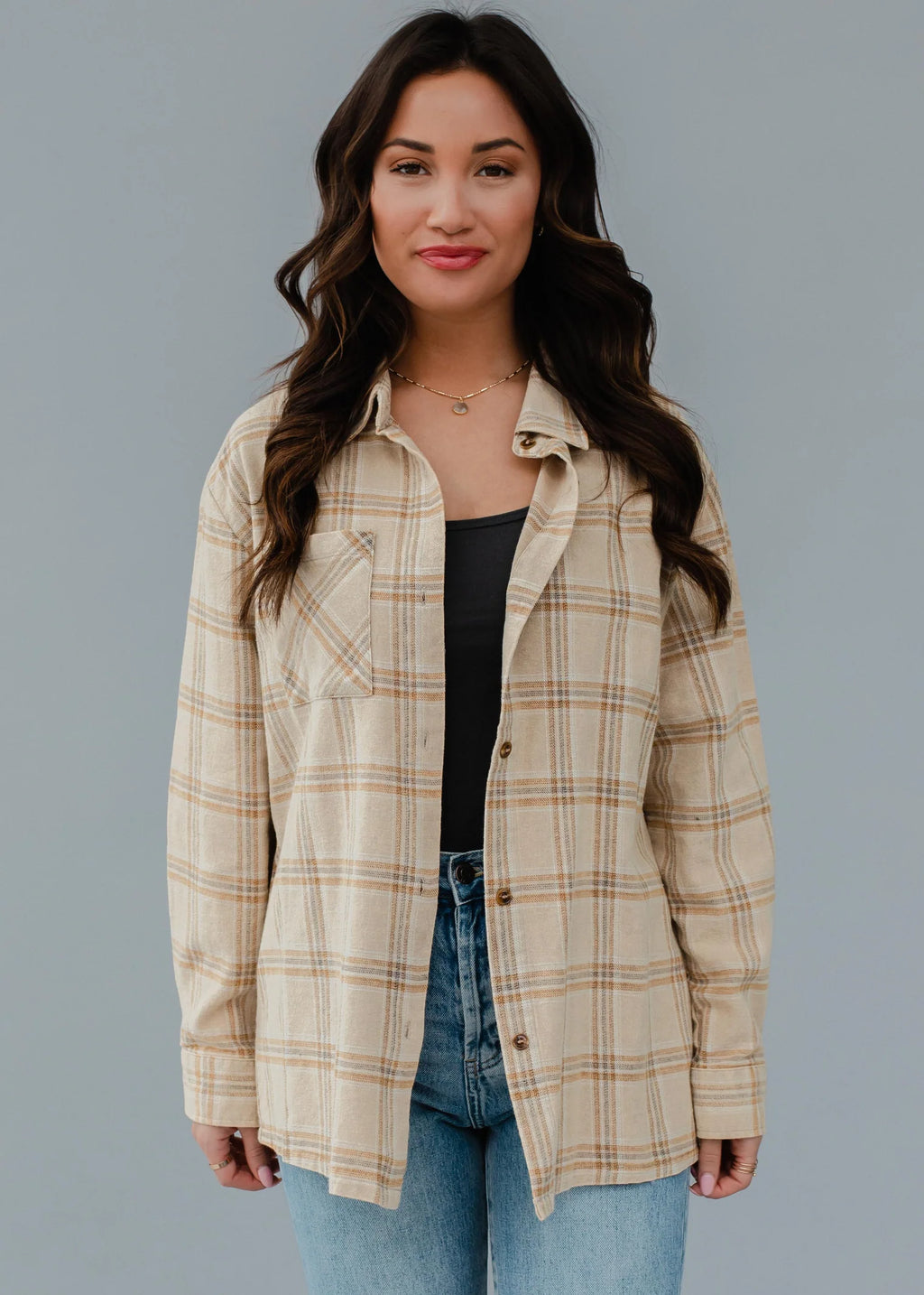 Rock N Roll Flannel Shacket