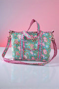 Ella Raspberry Floral Duffel bag