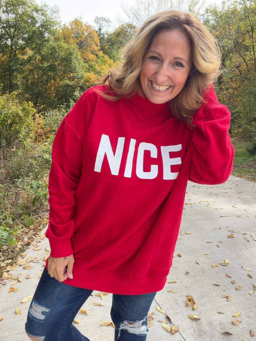 Naughty & Nice Reversible Mockneck