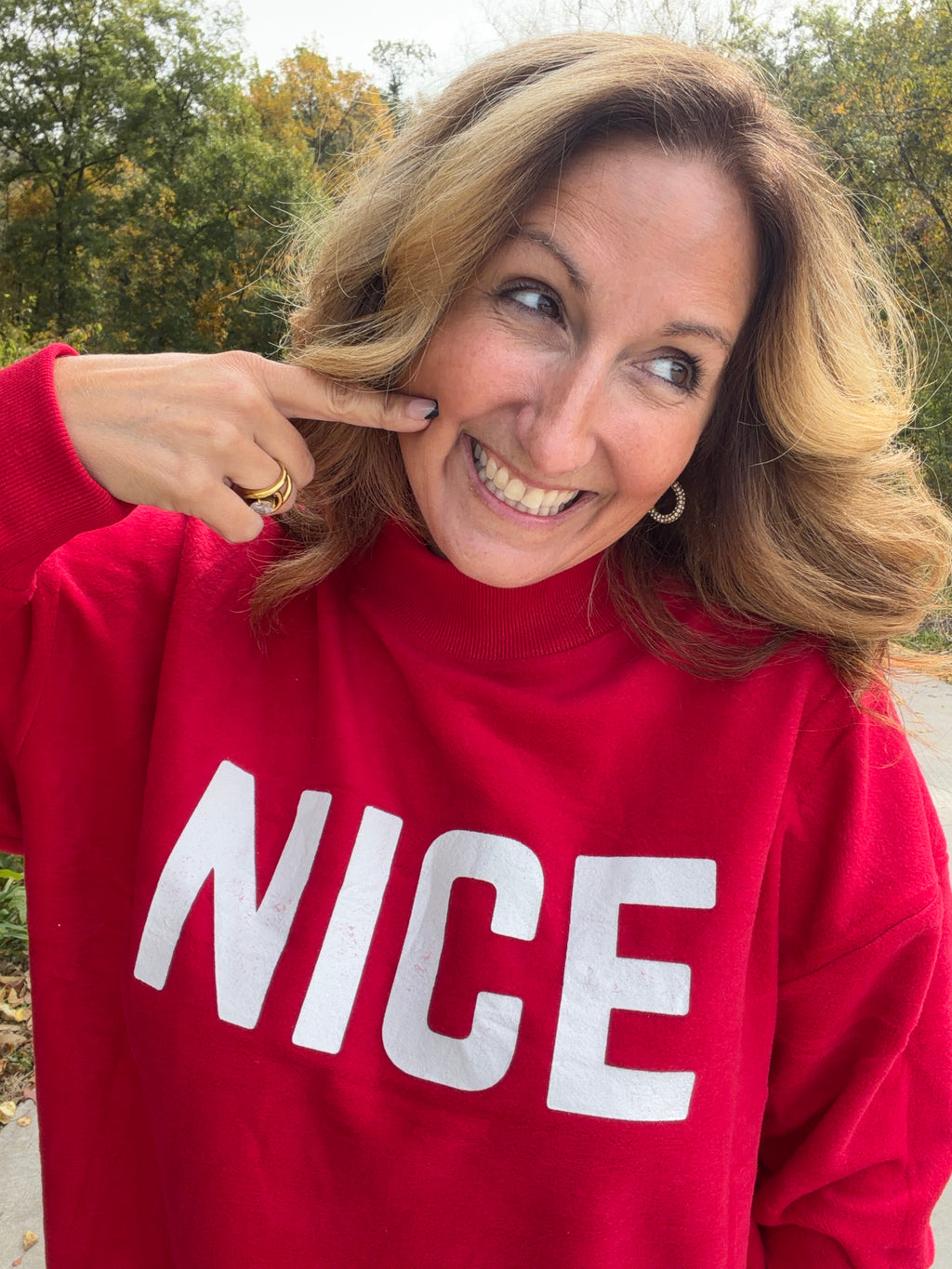 Naughty & Nice Reversible Mockneck