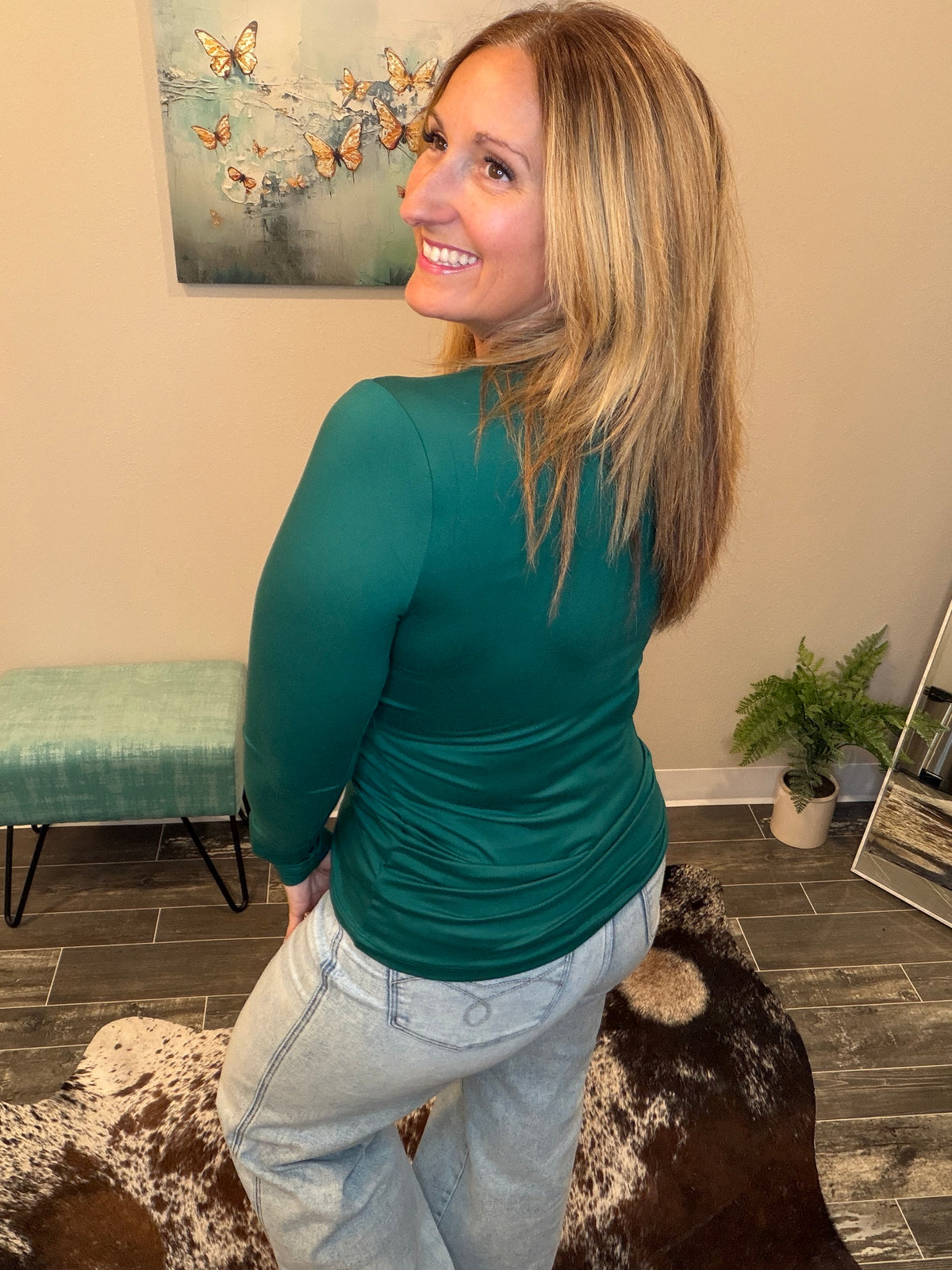 Butter Soft Long Sleeve Hunter Green