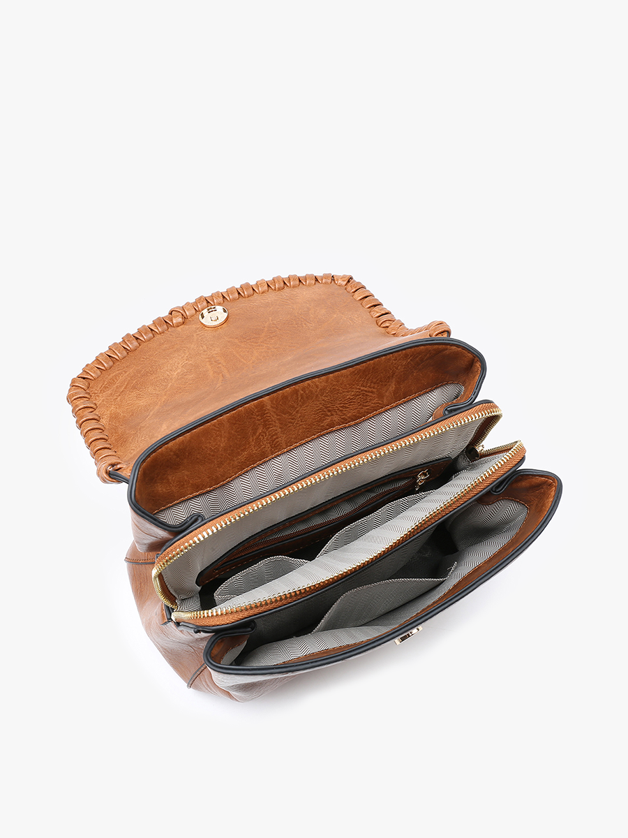 Blossom Whipstitch Trim Backpack