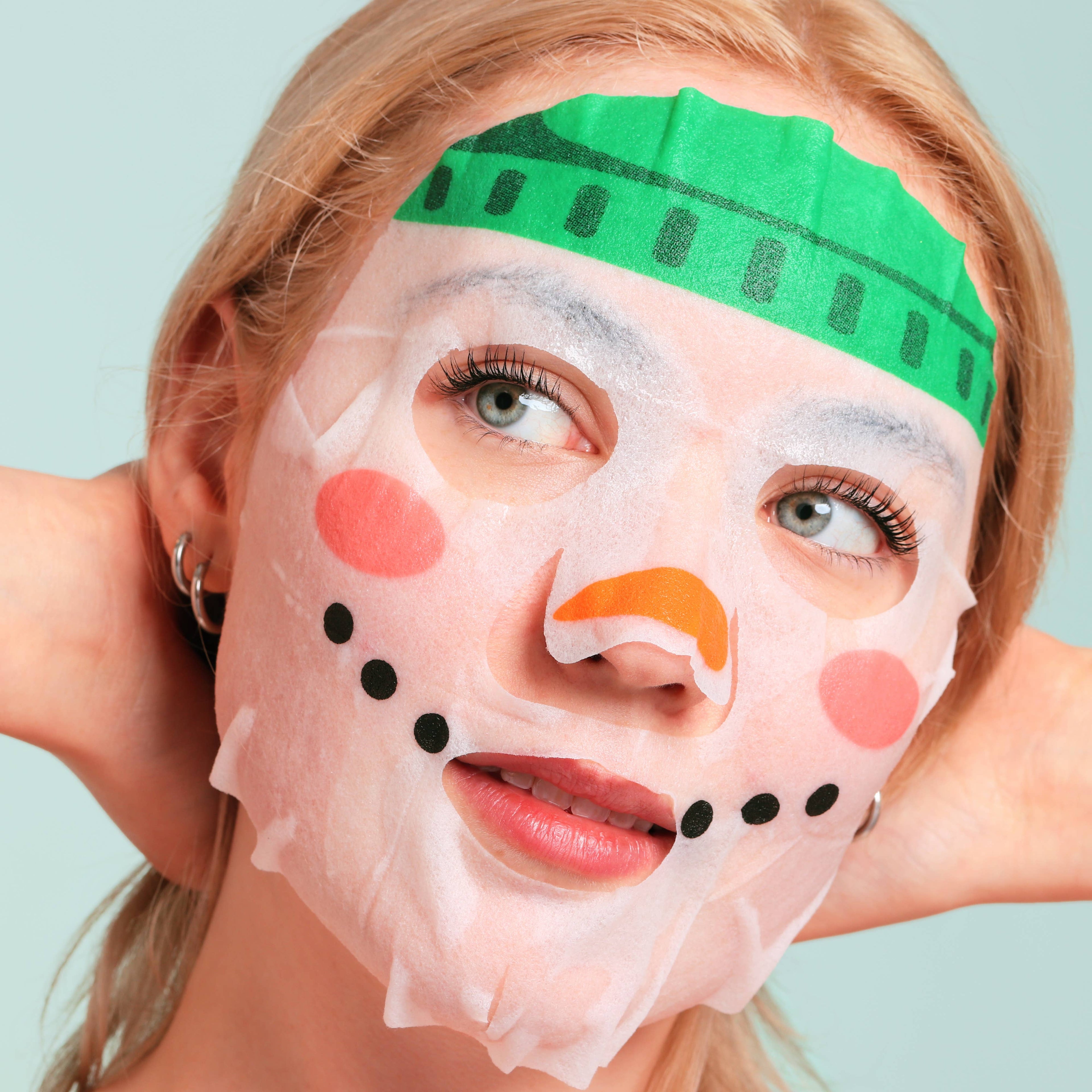 Christmas Holiday Santa's WorkShop Facial Mask