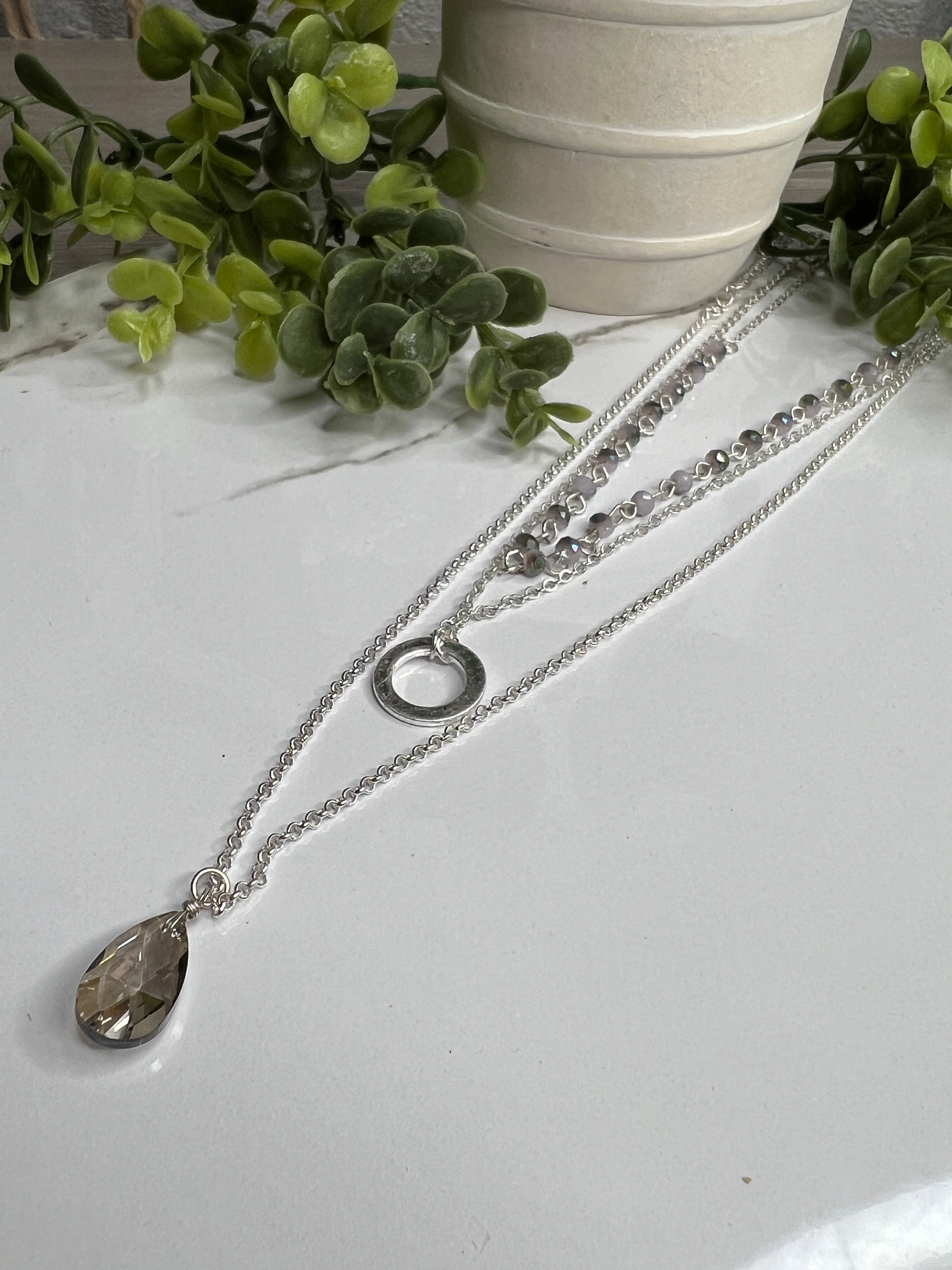 Set of 3 Semi Precious Necklaces