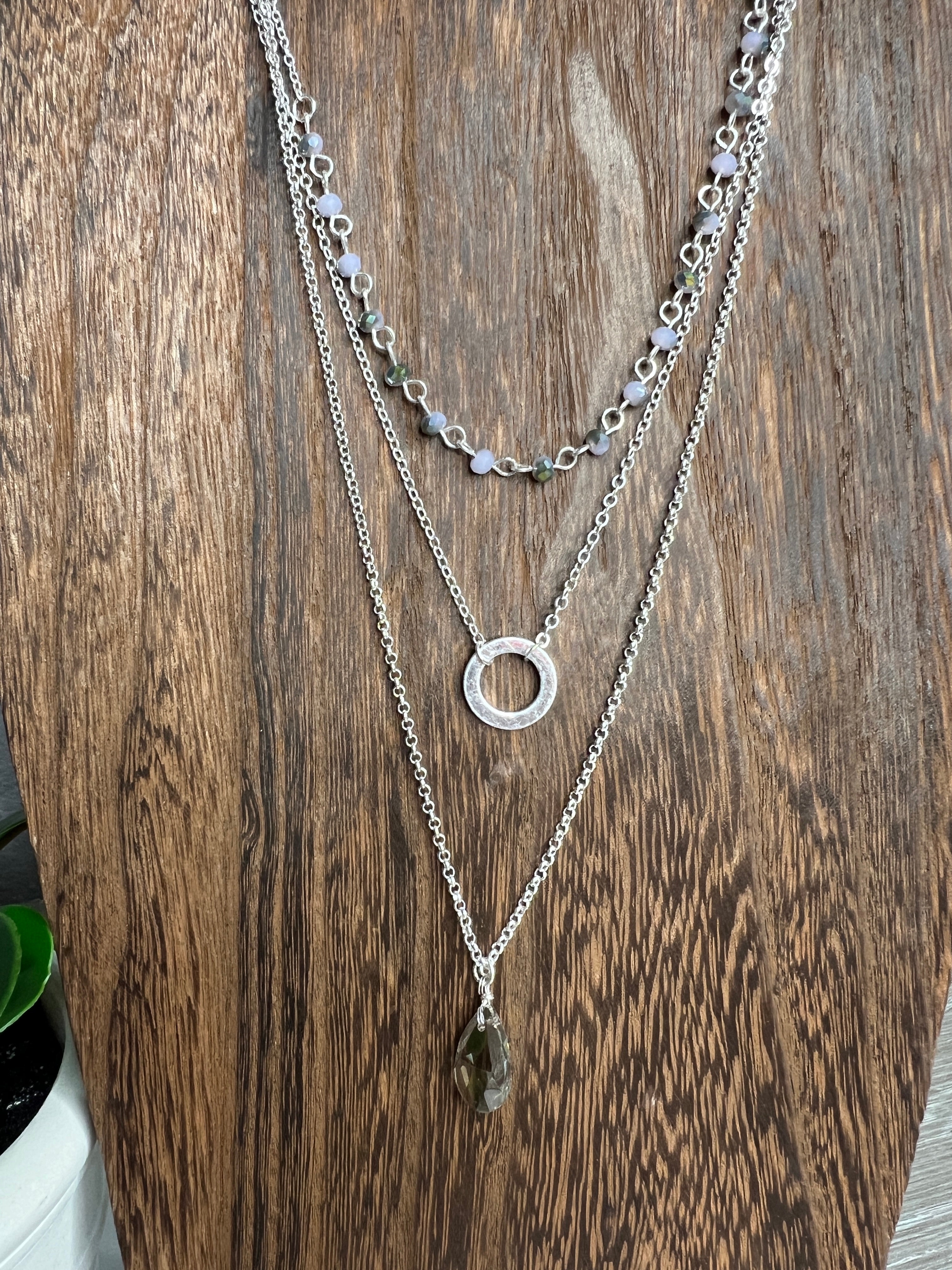 Set of 3 Semi Precious Necklaces