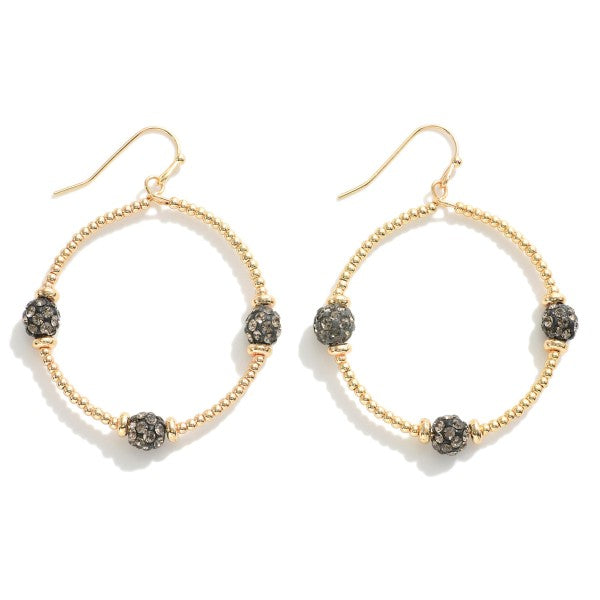 Beaded Hoop Earrings