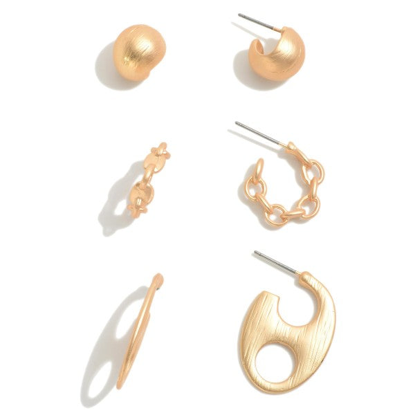 Textured Earring Set