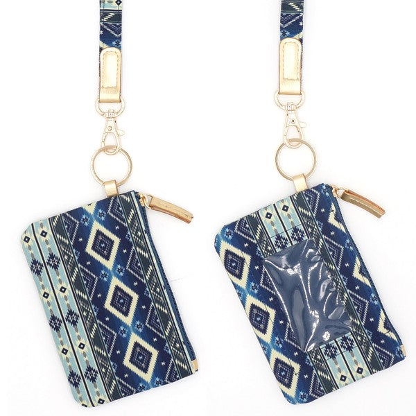 ID Holder Keychain With Lanyard