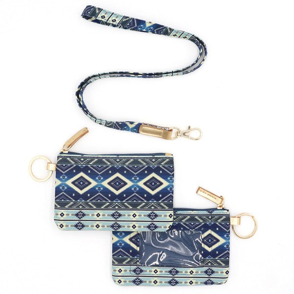 ID Holder Keychain With Lanyard