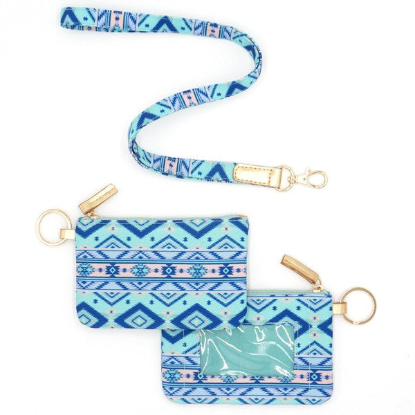 ID Holder Keychain With Lanyard