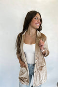 NYX Champagne Velvet Blazer