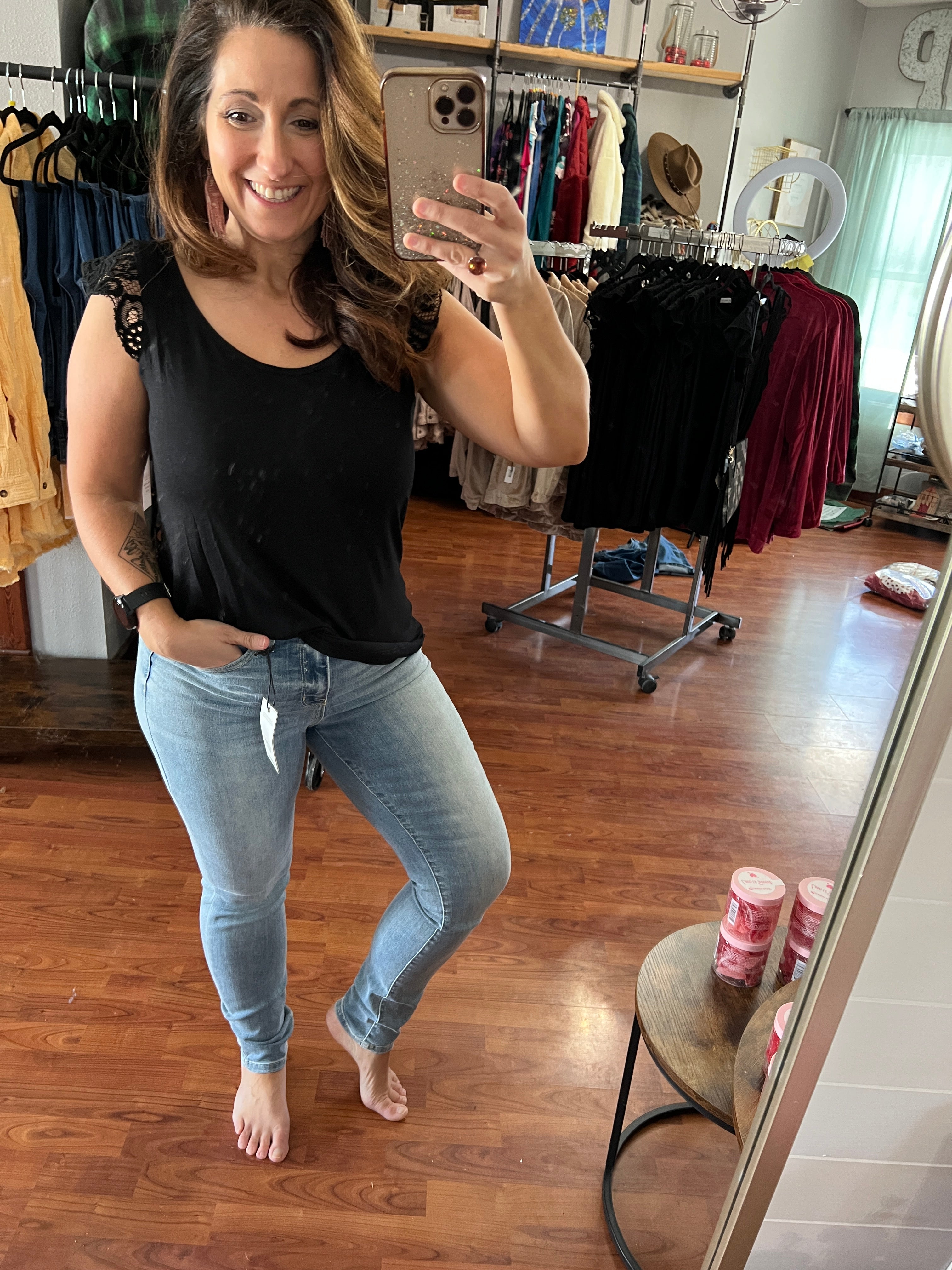 Mila Lace Sleeve Top