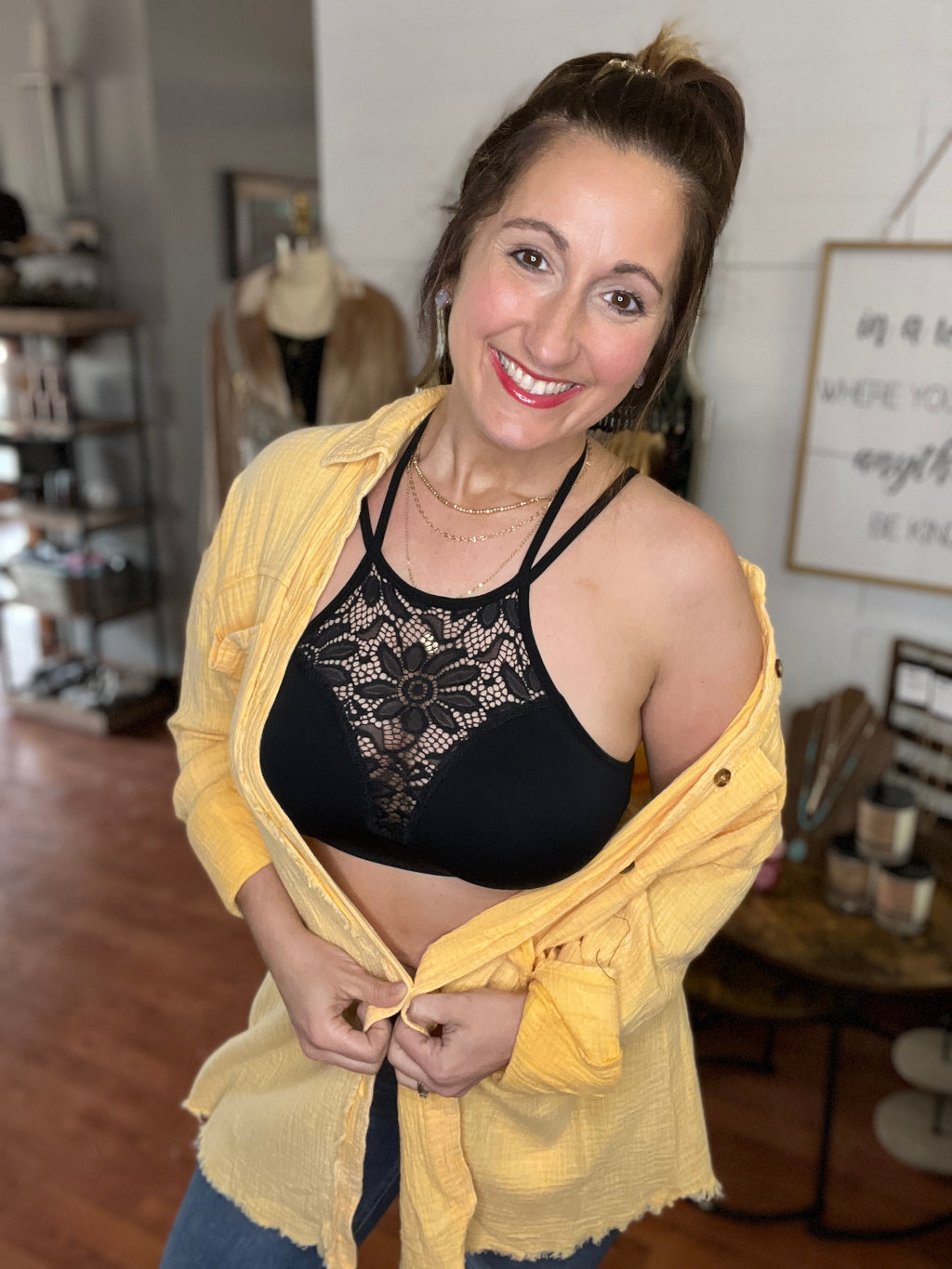 Lace Cutout Bralette